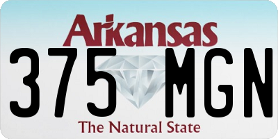 AR license plate 375MGN