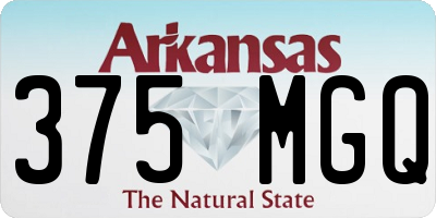 AR license plate 375MGQ