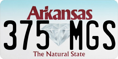 AR license plate 375MGS