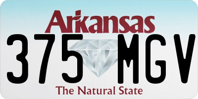 AR license plate 375MGV