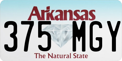 AR license plate 375MGY