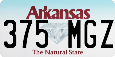 AR license plate 375MGZ