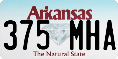 AR license plate 375MHA