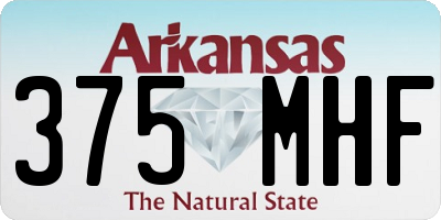 AR license plate 375MHF