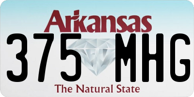 AR license plate 375MHG