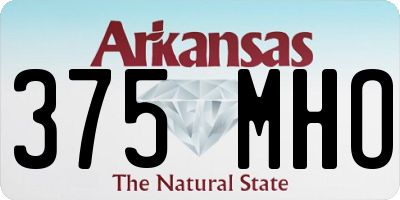 AR license plate 375MHO