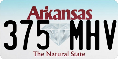 AR license plate 375MHV