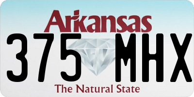 AR license plate 375MHX