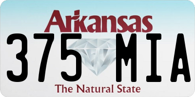 AR license plate 375MIA