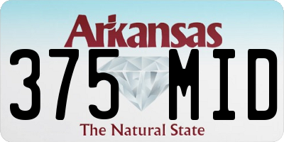 AR license plate 375MID