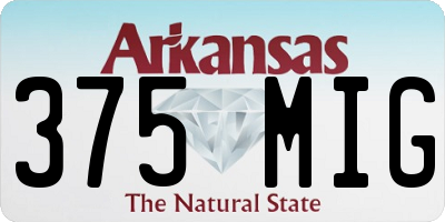 AR license plate 375MIG