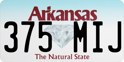 AR license plate 375MIJ