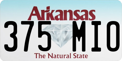 AR license plate 375MIO