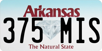 AR license plate 375MIS