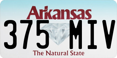 AR license plate 375MIV