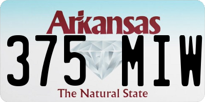 AR license plate 375MIW