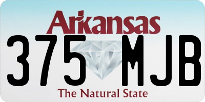 AR license plate 375MJB