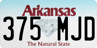 AR license plate 375MJD