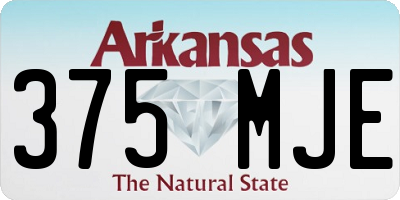 AR license plate 375MJE