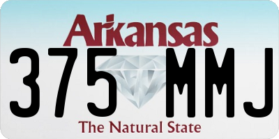 AR license plate 375MMJ