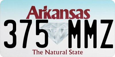 AR license plate 375MMZ