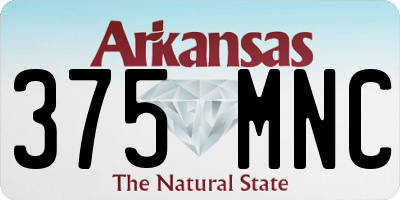 AR license plate 375MNC