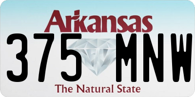 AR license plate 375MNW