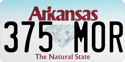 AR license plate 375MOR