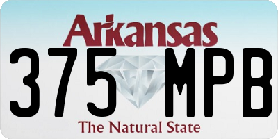 AR license plate 375MPB