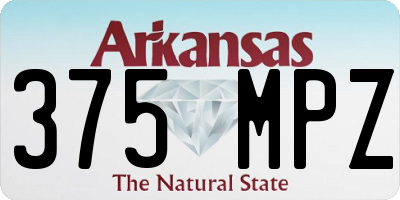 AR license plate 375MPZ