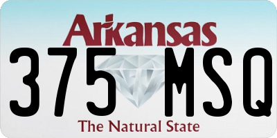 AR license plate 375MSQ