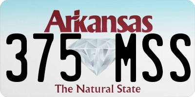 AR license plate 375MSS