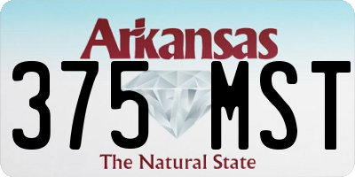 AR license plate 375MST