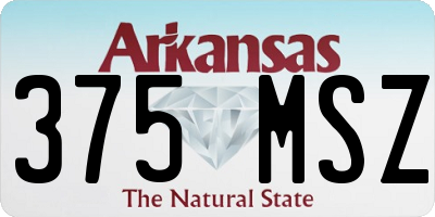 AR license plate 375MSZ