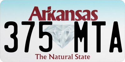 AR license plate 375MTA