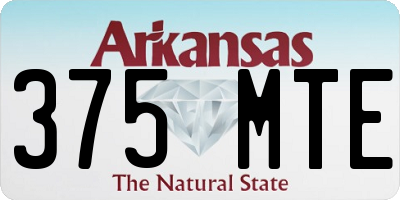 AR license plate 375MTE