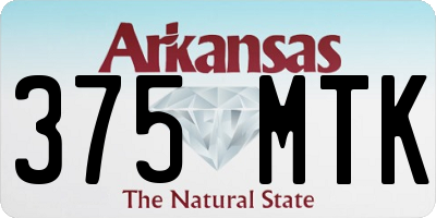 AR license plate 375MTK