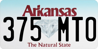 AR license plate 375MTO