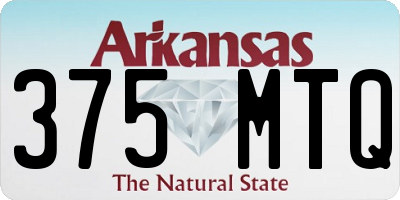 AR license plate 375MTQ