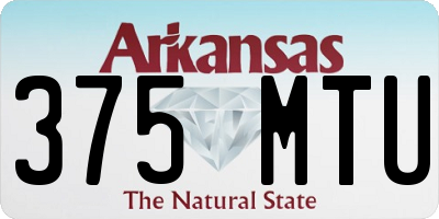 AR license plate 375MTU