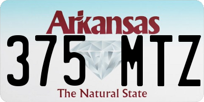 AR license plate 375MTZ