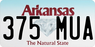 AR license plate 375MUA
