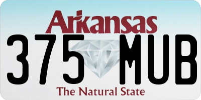 AR license plate 375MUB