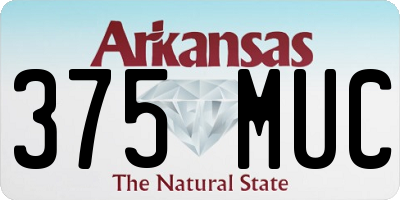 AR license plate 375MUC