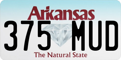AR license plate 375MUD
