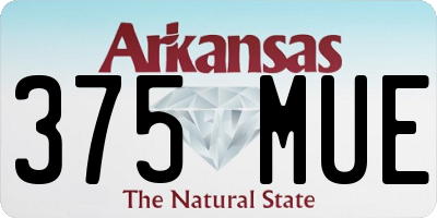 AR license plate 375MUE