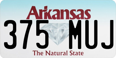 AR license plate 375MUJ