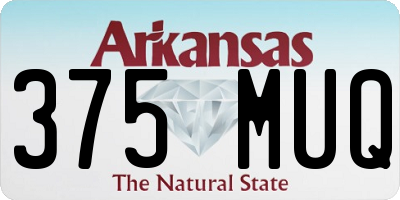 AR license plate 375MUQ