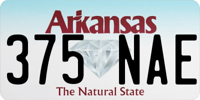 AR license plate 375NAE