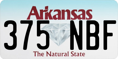 AR license plate 375NBF